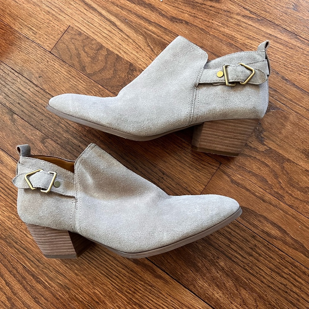 Franco Sarto tan/ nude booties 12m women’s